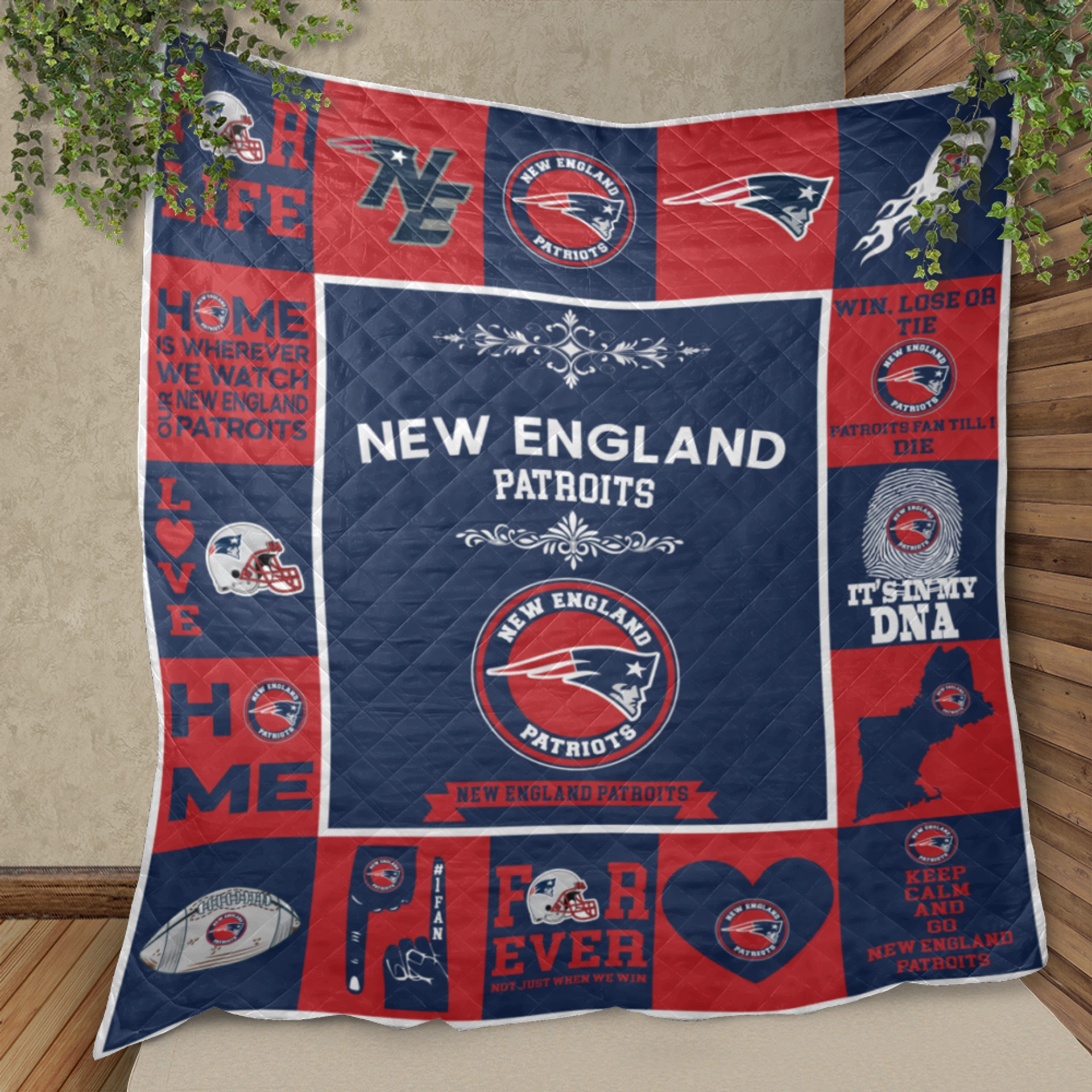 New England Patriots Pride Quilt Blanket - Image 2