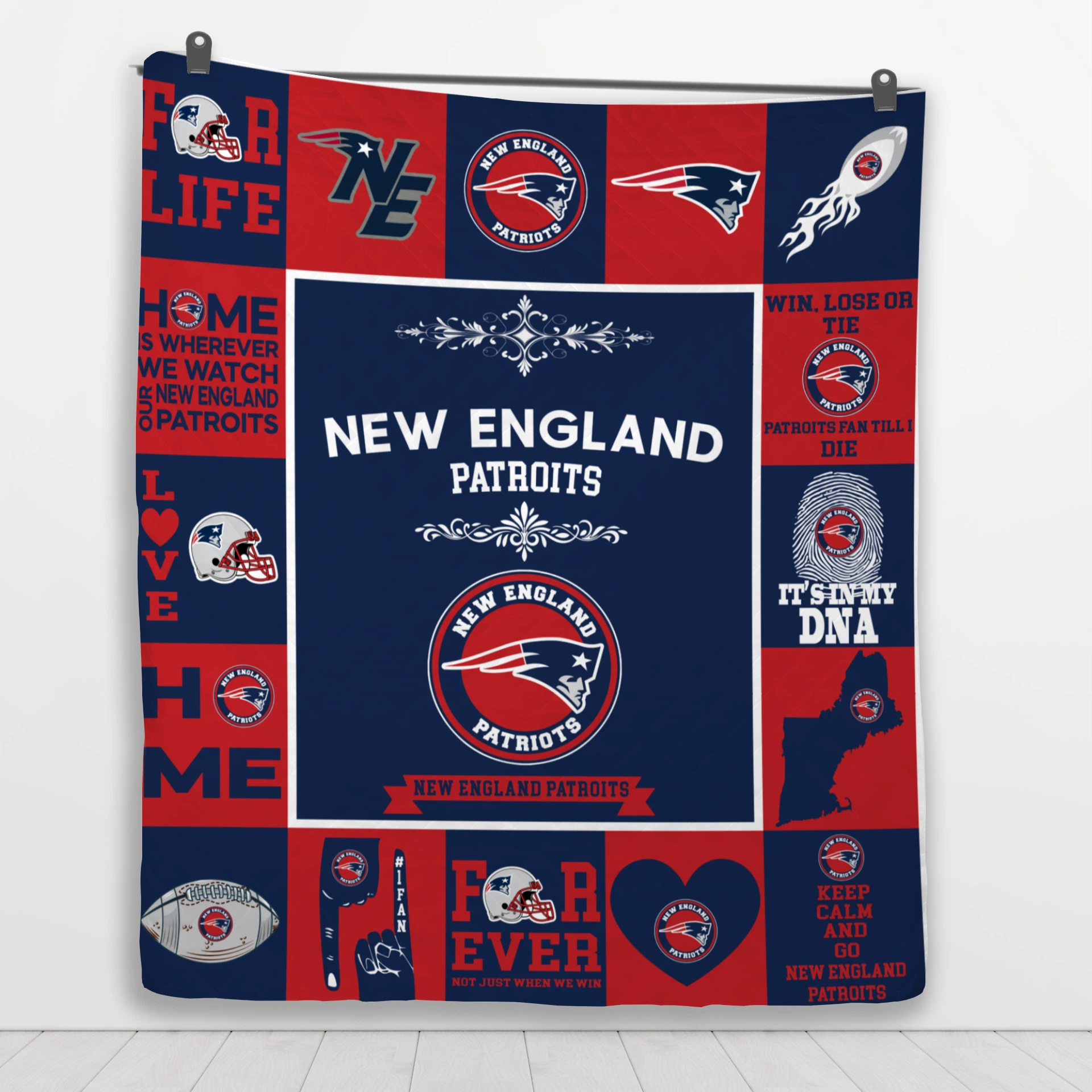 New England Patriots Pride Quilt Blanket - Image 4
