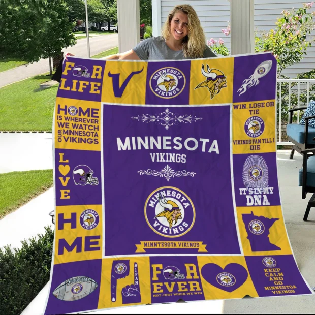 Minnesota Vikings Pride Quilt Blanket