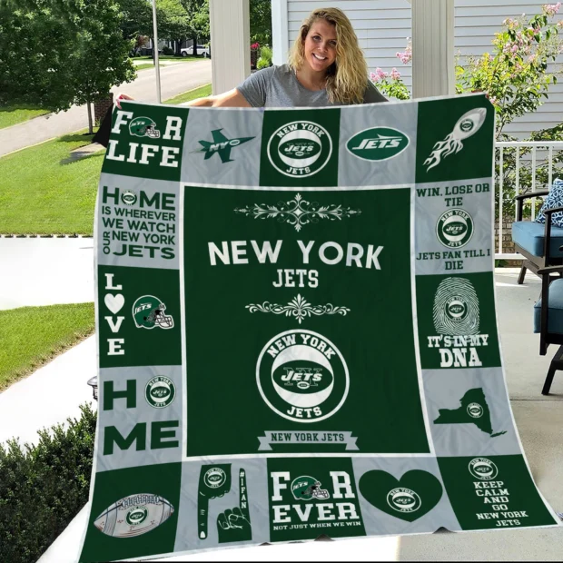 New York Jets Pride Quilt Blanket
