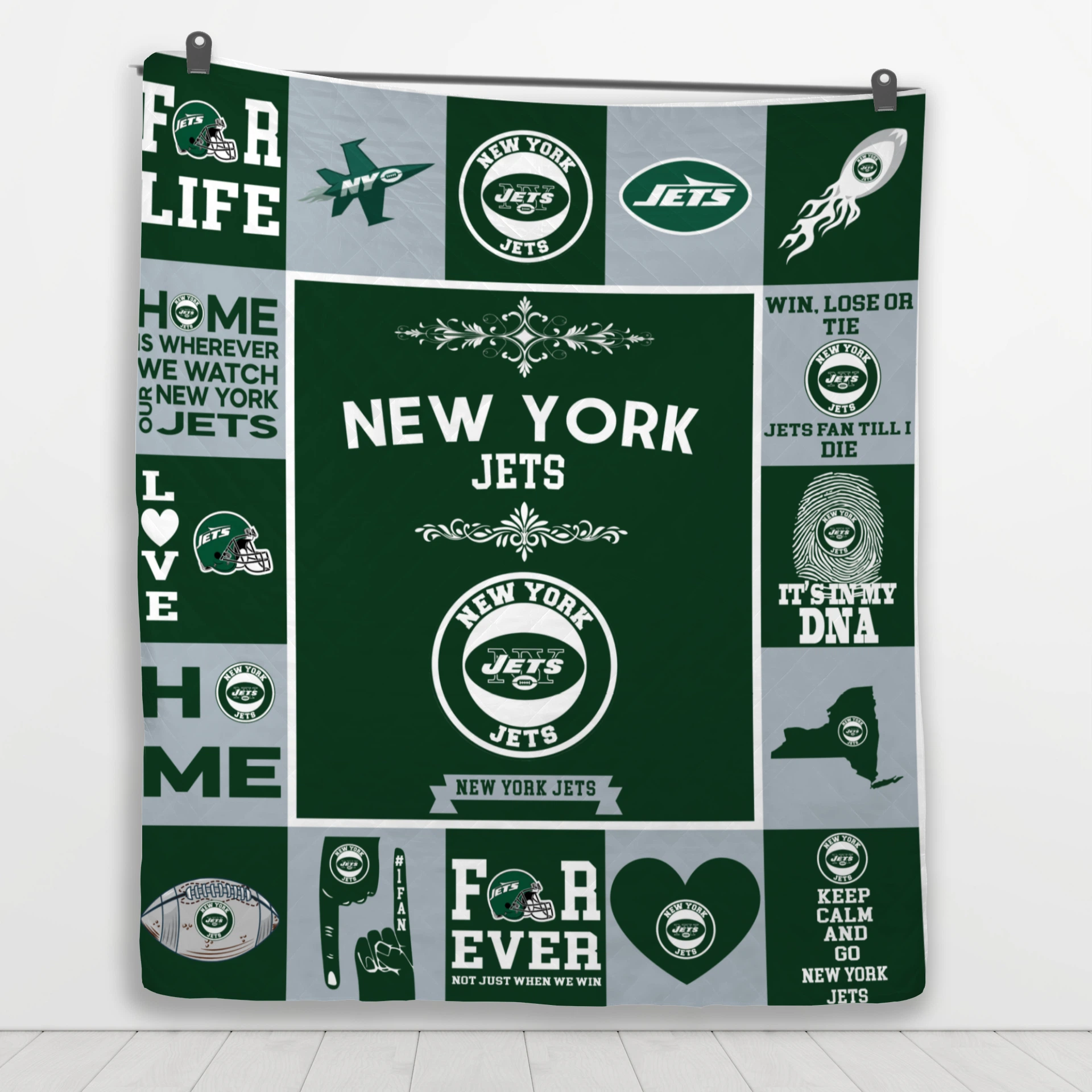 New York Jets Pride Quilt Blanket - Image 4