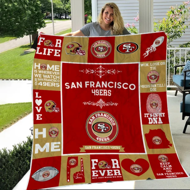 San Francisco 49ers Pride Quilt Blanket