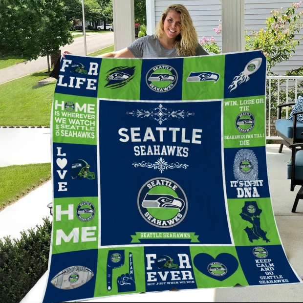 Seattle Seahawks Pride Quilt Blanket