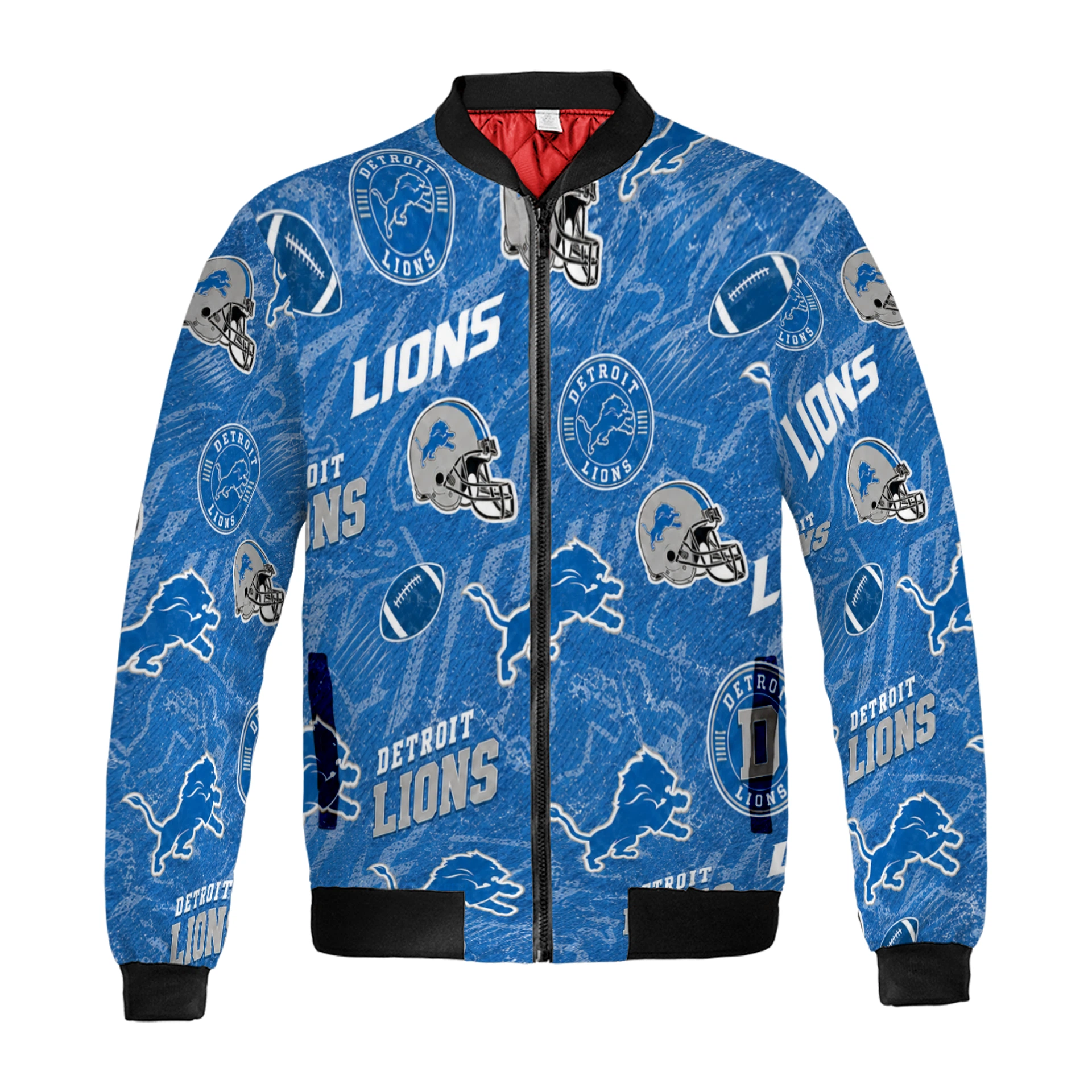 Detroit Lions Bomber Jacket Fans Edition