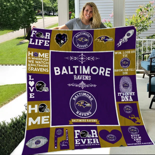 Baltimore Ravens Pride Quilt Blanket