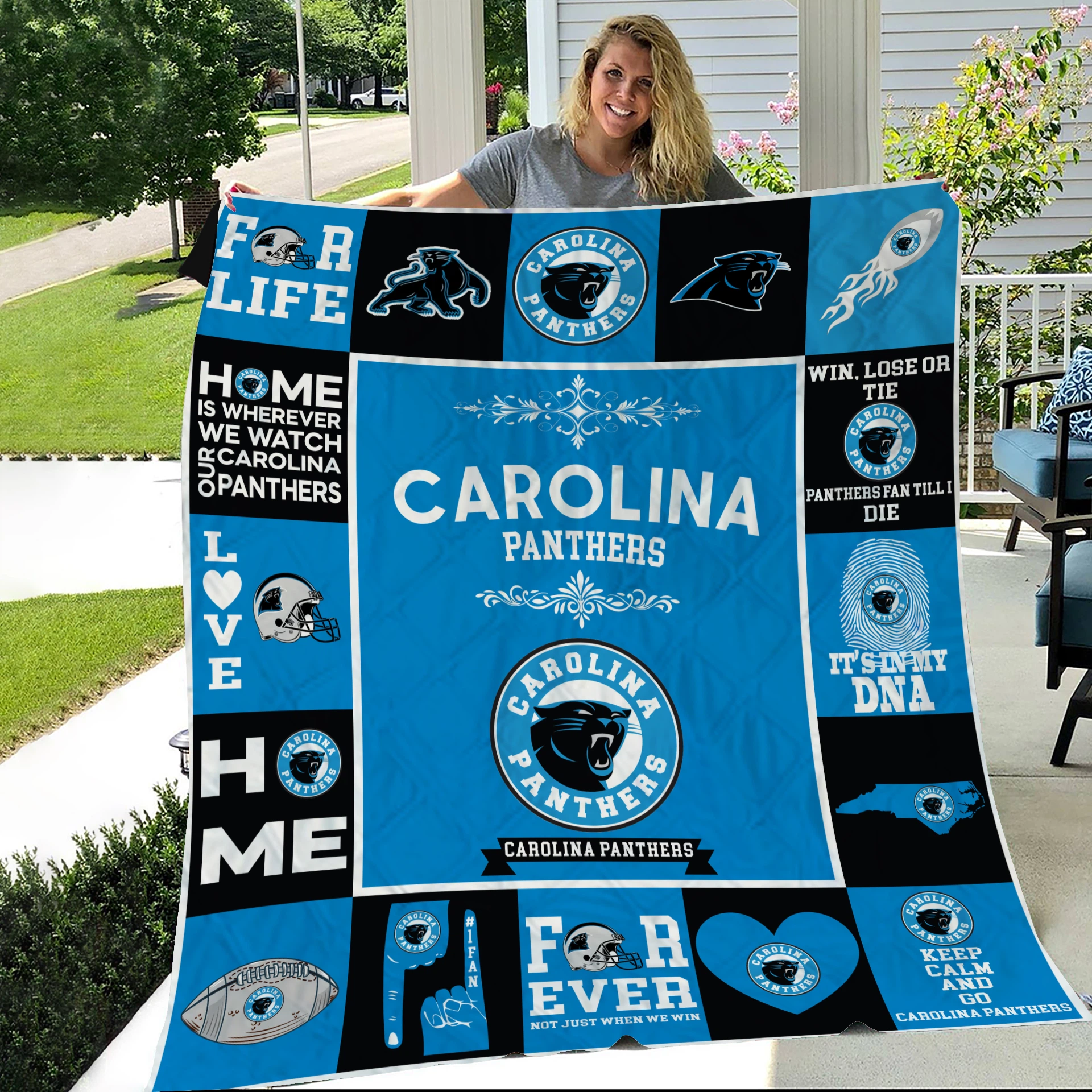 Carolina Panthers Pride Quilt Blanket