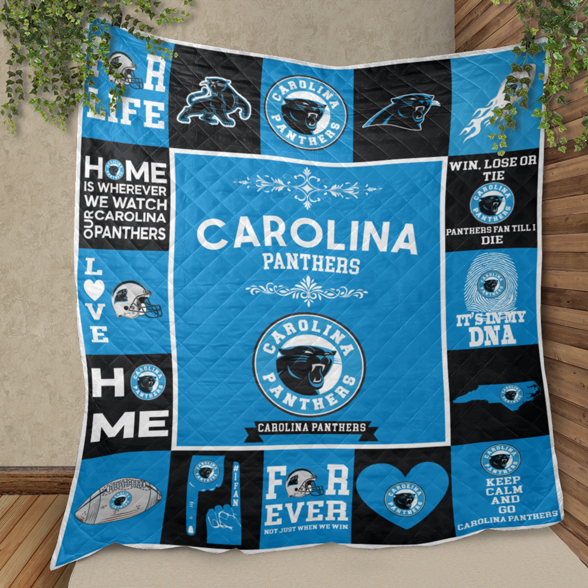 Carolina Panthers Pride Quilt Blanket - Image 2