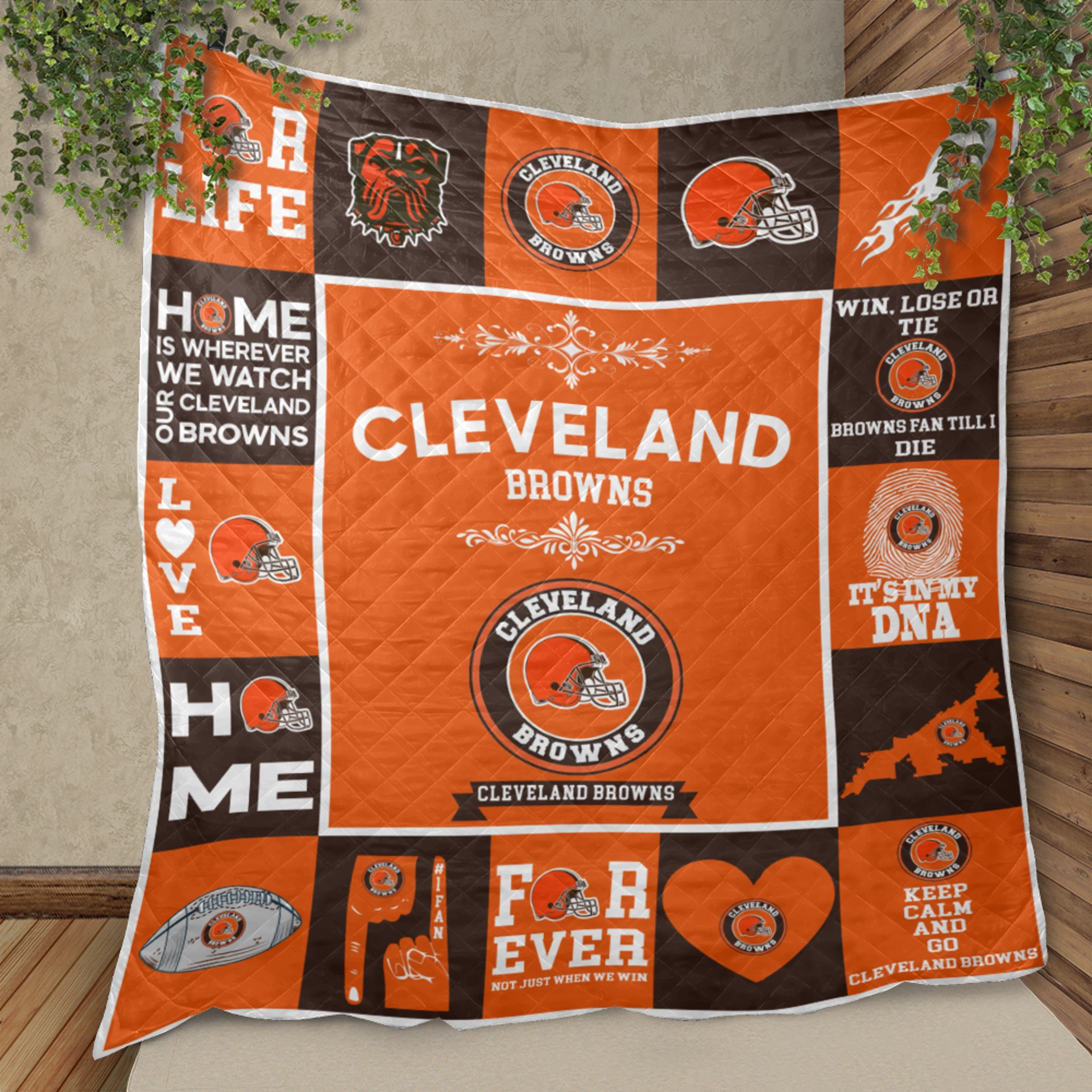 Cleveland Browns Pride Quilt Blanket - Image 2