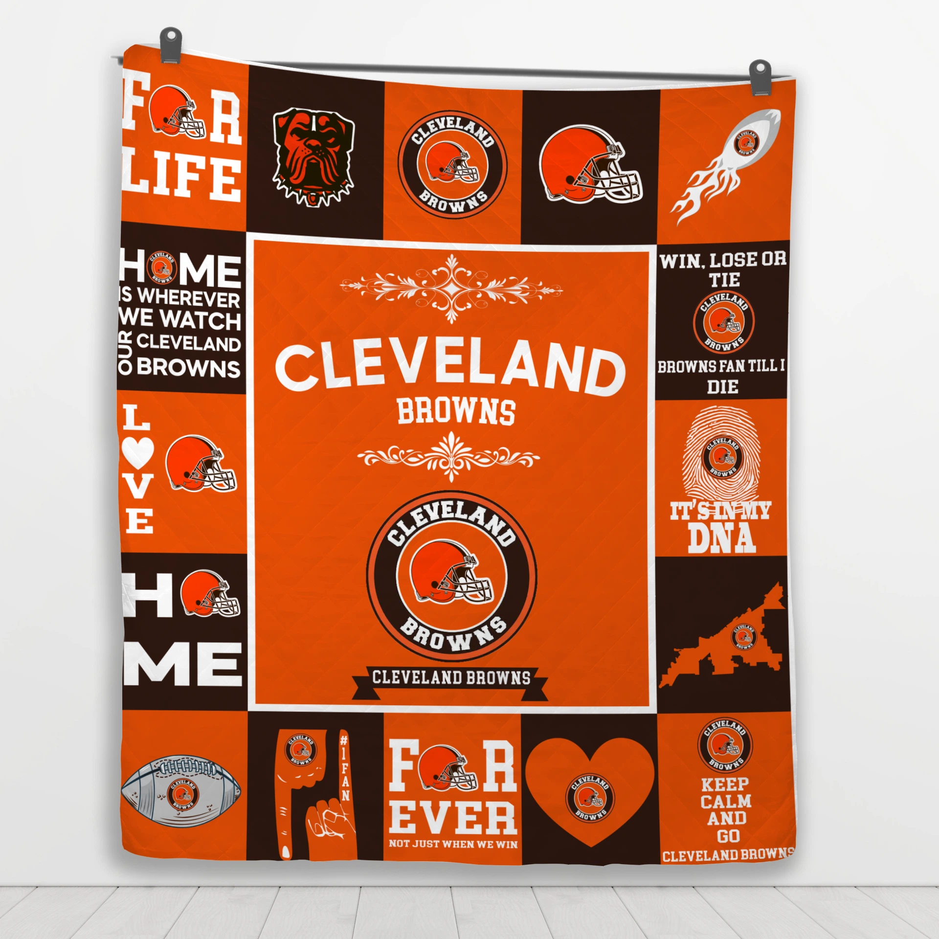 Cleveland Browns Pride Quilt Blanket - Image 4