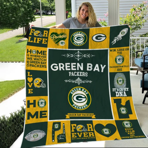 Green Bay Packers Pride Quilt Blanket