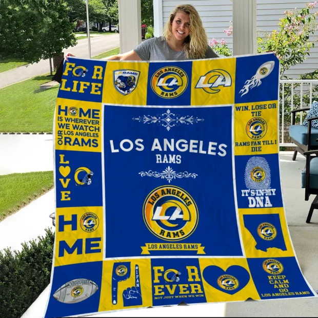 Los Angeles Rams Pride Quilt Blanket