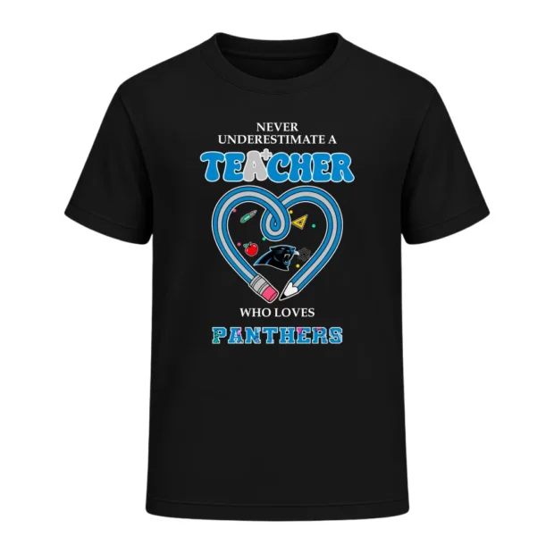 Never Underestimate A Teacher Who Loves Carolina Panthers