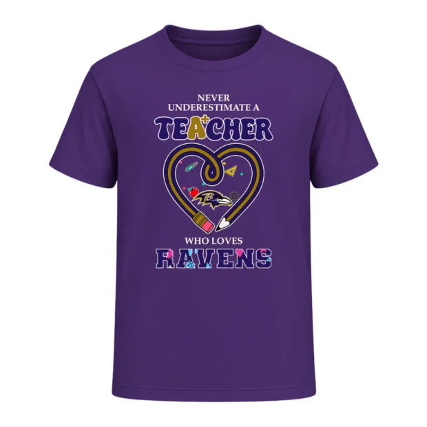 Never Underestimate A Teacher Who Loves Baltimore Ravens